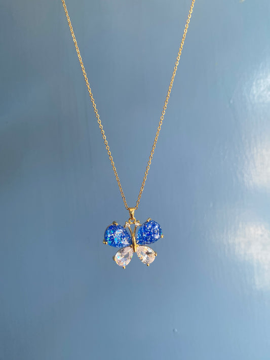 Blue butterfly pendant